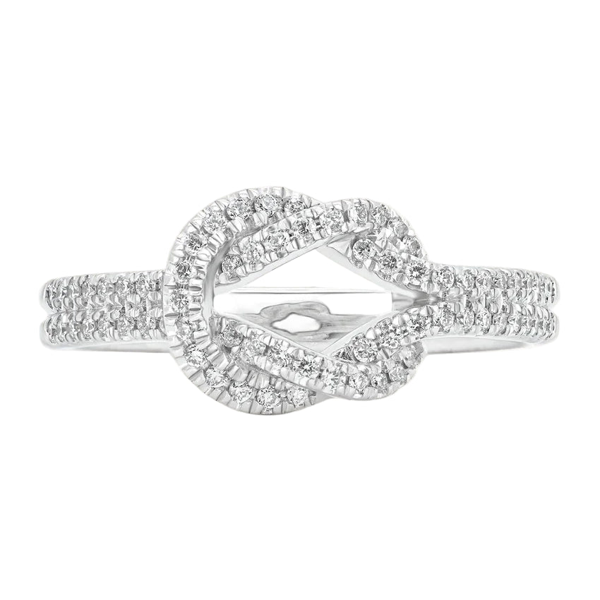 Sol et Terre Tied Diamond Rings