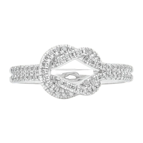 Sol et Terre Tied Diamond Rings