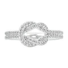 Sol et Terre Tied Diamond Rings