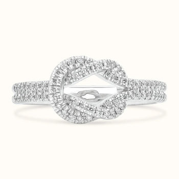 Tied Diamond Rings