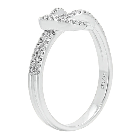 Sol et Terre Tied Diamond Rings