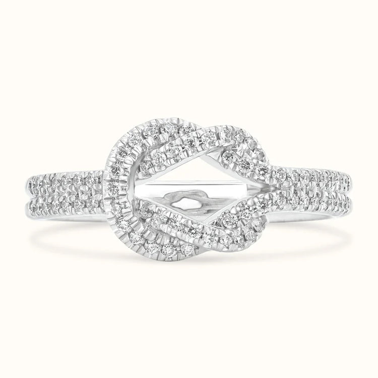 Tied Diamond Rings