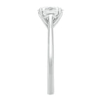 Sol et Terre Oval Diamond Ring with Petal Prong