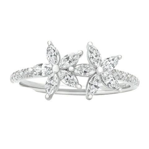 Sol et Terre Duo Floral Ring