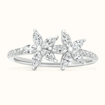 Duo Floral Ring