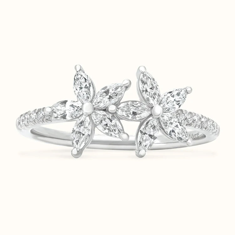 Duo Floral Ring