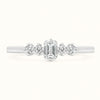 Petite Emerald Dotted Band Ring