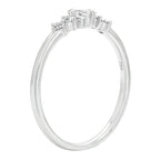 Sol et Terre Petite Emerald Dotted Band Ring