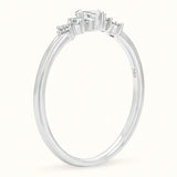 Petite Emerald Dotted Band Ring