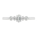 Sol et Terre Petite Emerald Dotted Band Ring