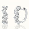 Mix Cut Hoop Earrings