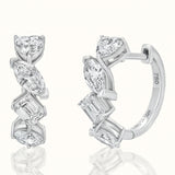 Mix Cut Hoop Earrings