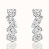 Mix Cut Hoop Earrings