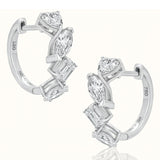 Mix Cut Hoop Earrings