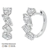 Sol et Terre Mix Cut Hoop Earrings