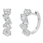 Sol et Terre Mix Cut Hoop Earrings