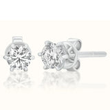 Martini Six Prong Earrings