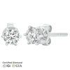 Sol et Terre Martini Six Prong Earrings