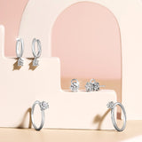 Sol et Terre Martini Six Prong Earrings