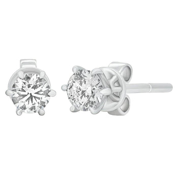 Sol et Terre Martini Six Prong Earrings
