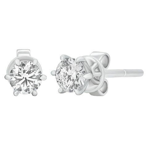 Sol et Terre Martini Six Prong Earrings