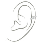 Sol et Terre Pear Crossed Ear Cuff