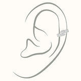 Pear Crossed Ear Cuff