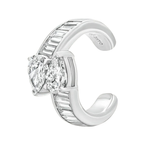 Sol et Terre Pear Crossed Ear Cuff