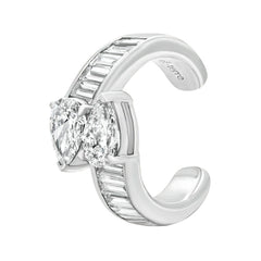 Sol et Terre Pear Crossed Ear Cuff