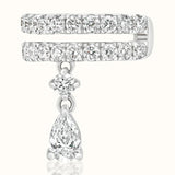 Ear Cuff with Drop Pear