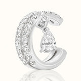 Ear Cuff with Drop Pear