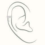 Ear Cuff with Drop Pear
