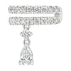 Sol et Terre Ear Cuff with Drop Pear