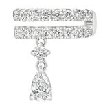Sol et Terre Ear Cuff with Drop Pear