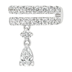 Sol et Terre Ear Cuff with Drop Pear