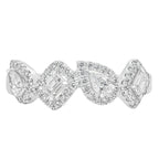 Sol et Terre Mix Cut With Halo Ring