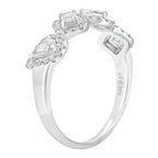 Sol et Terre Mix Cut With Halo Ring
