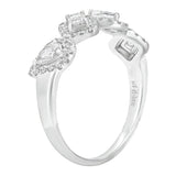 Sol et Terre Mix Cut With Halo Ring