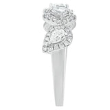 Sol et Terre Mix Cut With Halo Ring