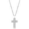 Sol et Terre Baguette Cross Pendant Necklace