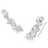 Sol et Terre Mix Cut Diamonds Crawler Earrings