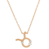 Sol et Terre Zodiac Taurus Pendant Necklace