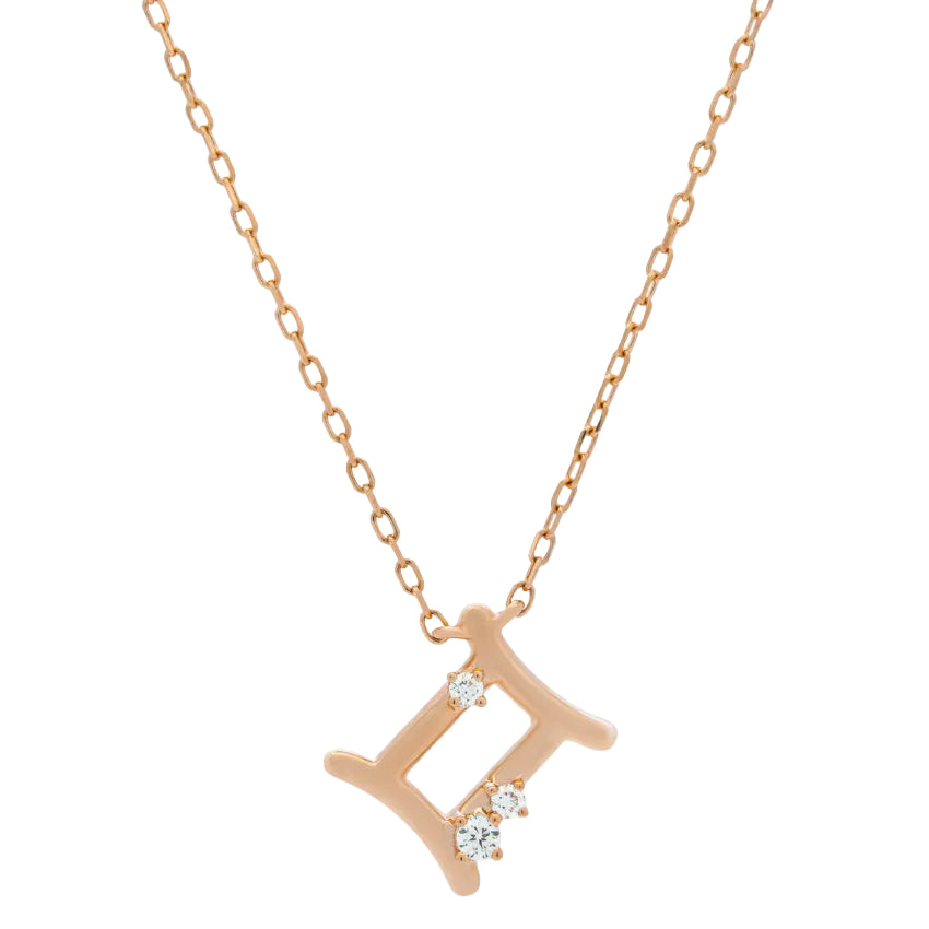 Sol et Terre Zodiac Gemini Pendant Necklace