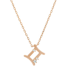 Sol et Terre Zodiac Gemini Pendant Necklace