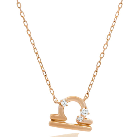 Sol et Terre Zodiac Pendant Libra Necklace