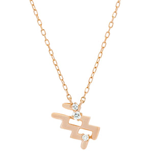 Sol et Terre Zodiac Pendant Aquarius Necklace