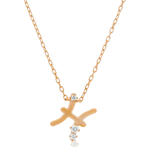 Sol et Terre Zodiac Pendant Pisces Necklace