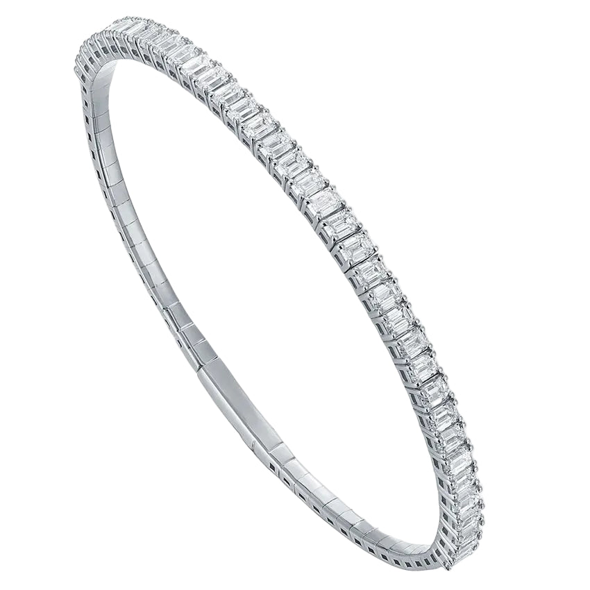 Sol et Terre Levite Emerald Diamonds Bangle