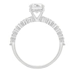 Sol et Terre Round Diamond Ring with Dotted Band