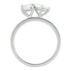 Sol et Terre Emerald and Pear Toi et Moi Ring